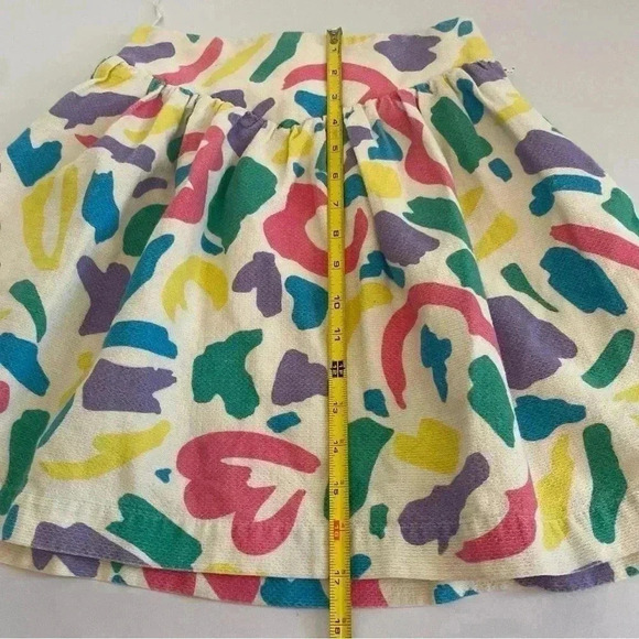 Moschino Barbie Mini Skirt California Dream 38 4 Small S Memphis Print 38 80s - Picture 15 of 15